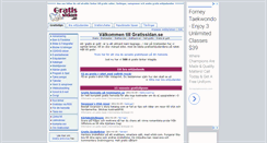 Desktop Screenshot of gratissidan.se