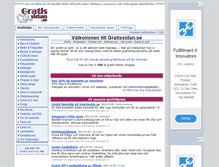 Tablet Screenshot of gratissidan.se